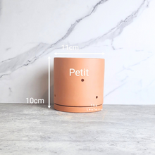 Load image into Gallery viewer, The Leaferie terracotta E Pot with holes. comes in 2 sizes. Petit size
