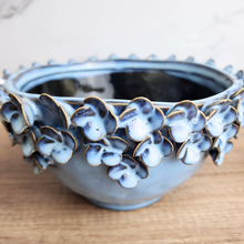 Load image into Gallery viewer, The Leaferie Handmade LYSA ceramic pot . 2 colours blue and yellow.