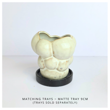 Load image into Gallery viewer, Leaferie Zia ceramic pot, one pink and one beige, Ceramic material