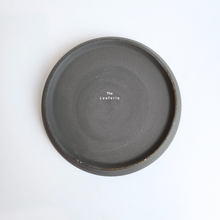 Load image into Gallery viewer, The Leaferie ceramic round tray with black trimming