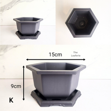 Load image into Gallery viewer, Plastic Bonsai Pots (11 Designs) With Trays