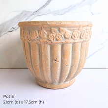 Load image into Gallery viewer, Collection of As-Is Feb 26 ceramic pots with various designs and colors Leaferie brand.