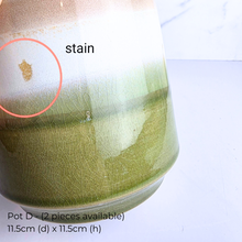 Load image into Gallery viewer, As-is ceramic pots oct/nov 25 with 'LEAFERIE' branding.