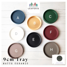 Load image into Gallery viewer, Petit Round Ceramic Trays 9cm (For Petit Pots Series)
