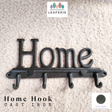 Load image into Gallery viewer, Cast Iron HOME Signage Hook