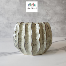 Load image into Gallery viewer, The Leaferie Haruka plant pot. ceramic . front view