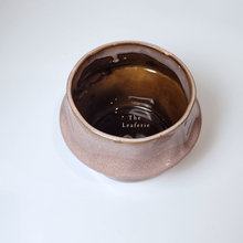 Load image into Gallery viewer, The Leaferie Harsha pink pot 2 sizes made of ceramic.  top view