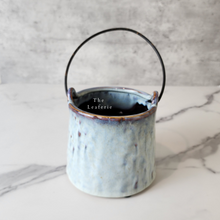 Load image into Gallery viewer, The Leaferie Mari bucket ceramic plant pot. front view . pot A