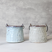 Load image into Gallery viewer, The Leaferie Mari bucket ceramic plant pot. front view