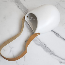 Load image into Gallery viewer, The Leaferie Pari wall hanging plant pot. white colour without drainage hole