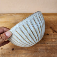 Load image into Gallery viewer, The Leaferie Cessair shallow plant pot. ceramic bowl. side view