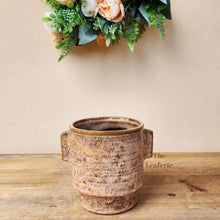 Load image into Gallery viewer, The Leaferie Etienne planter. ceramic pot. front view