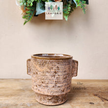 Load image into Gallery viewer, The Leaferie Etienne planter. ceramic pot. front view