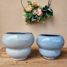 Load image into Gallery viewer, The Leaferie Cedric ceramic pot. 2 designs . front view