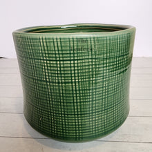 Load image into Gallery viewer, The Leaferie Macha green ceramic pot.