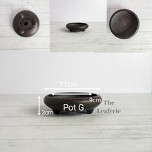 Load image into Gallery viewer, The Leaferie Bonsai tray pot Series 4. zisha or purple sand material. 9 designs. Pot G