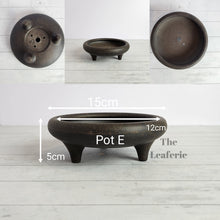 Load image into Gallery viewer, The Leaferie Bonsai tray pot Series 4. zisha or purple sand material. 9 designs. Pot E