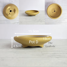 Load image into Gallery viewer, The Leaferie Bonsai tray pot Series 4. zisha or purple sand material. 9 designs. Pot D