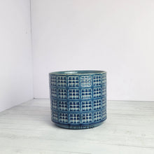 Load image into Gallery viewer, The Leaferie Noam blue ceramic pot