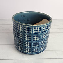 Load image into Gallery viewer, The Leaferie Noam blue ceramic pot