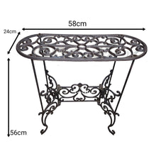 Load image into Gallery viewer, The Leaferie Cast Iron Long Plant Stand