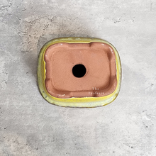 Load image into Gallery viewer, The Leaferie Bonsai Pot series 24. 5 colour rectangular zisha tray. bottom view