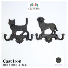 Load image into Gallery viewer, Cast Iron Wall Hook (Dog and Cat)