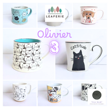 Load image into Gallery viewer, Olivier Mugs (Series 3) Cat and Dog designs