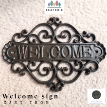 Load image into Gallery viewer, Cast Iron Welcome Signage