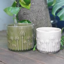 Load image into Gallery viewer, The Leaferie Poppy ceramic pot