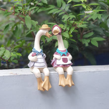 Load image into Gallery viewer, Louie and dewey duck decoration. made from resin. set of 2