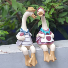Load image into Gallery viewer, Louie and dewey duck decoration. made from resin. set of 2