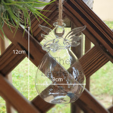 Load image into Gallery viewer, The Leaferie Hanging glass angel vase / pot