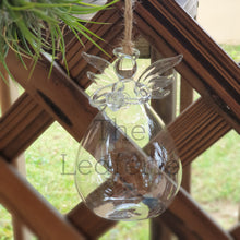 Load image into Gallery viewer, The Leaferie Hanging glass angel vase / pot