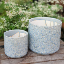 Load image into Gallery viewer, The Leaferie santorini ceramic flowerpot