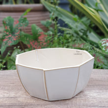 Load image into Gallery viewer, The Leaferie Rialto Shallow white pot. ceramic material
