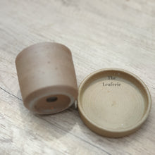 Load image into Gallery viewer, The Leaferie Capri terracotta plant pot. rustic design . top and side view