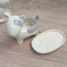 Load image into Gallery viewer, The Leaferie Simba Cat and dog Planter with tray. ceramic material