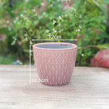 Load image into Gallery viewer, The Leaferie Thelon red flowerpot. ceramic material