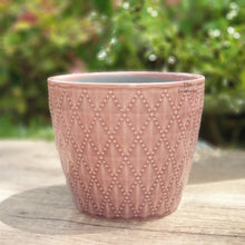 Load image into Gallery viewer, The Leaferie Thelon red flowerpot. ceramic material