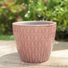 Load image into Gallery viewer, The Leaferie Thelon red flowerpot. ceramic material