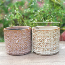 Load image into Gallery viewer, The Leaferie Trento flowerpot. 2 colour brown pot