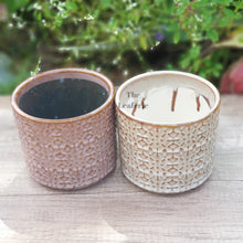 Load image into Gallery viewer, The Leaferie Trento flowerpot. 2 colour brown pot
