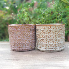 Load image into Gallery viewer, The Leaferie Trento flowerpot. 2 colour brown pot