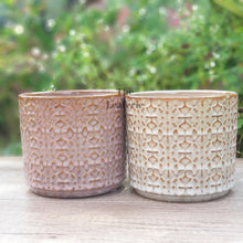 Load image into Gallery viewer, The Leaferie Trento flowerpot. 2 colour brown pot