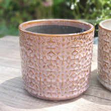 Load image into Gallery viewer, The Leaferie Trento flowerpot. 2 colour brown pot