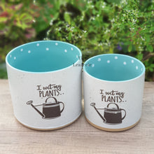 Load image into Gallery viewer, The Leaferie Novara pot . 2 sizes watering can pot