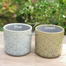 Load image into Gallery viewer, The Leaferie santorini ceramic flowerpot