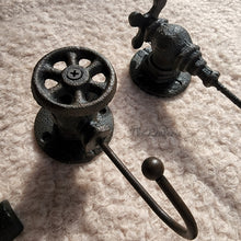 Load image into Gallery viewer, The Leaferie Cast Iron Hook. 6 design. top view. Design