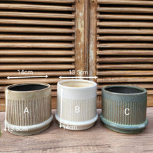 Load image into Gallery viewer, The Leaferie Savoy Flowerpot. 3 colours